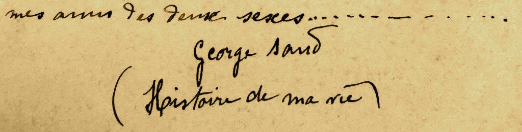 lettre de george sand à alfred de musset